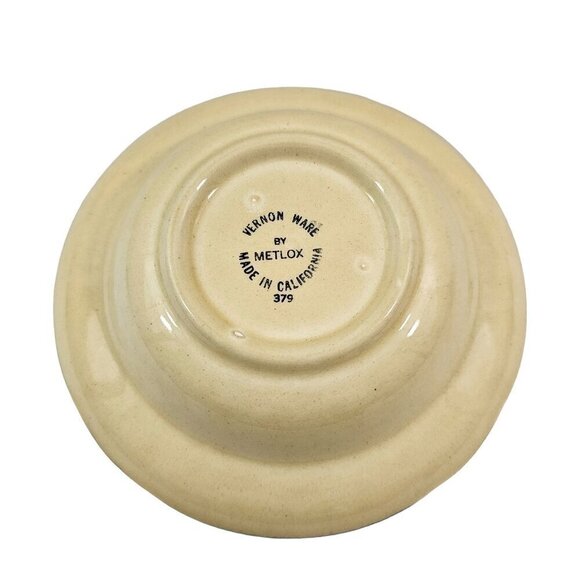 Metlox Poppytrail Vernon Ware California Gigi Rim Appetizer Dessert Plates – 3 - Picture 6 of 14